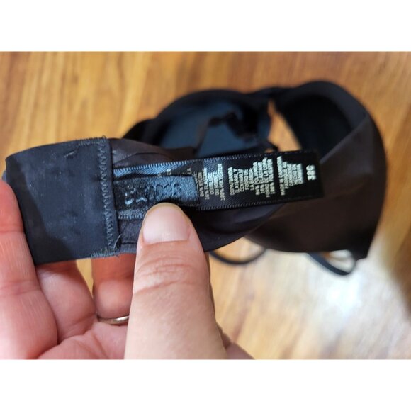 Skims Push Up Bra Womens 32C Beige Black Smooth Padded Adjustable Straps - Picture 4 of 4